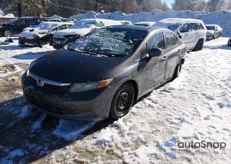 2012 Honda Civic Lx из США, поврежденный, VIN 2HGFB2F57CH584420